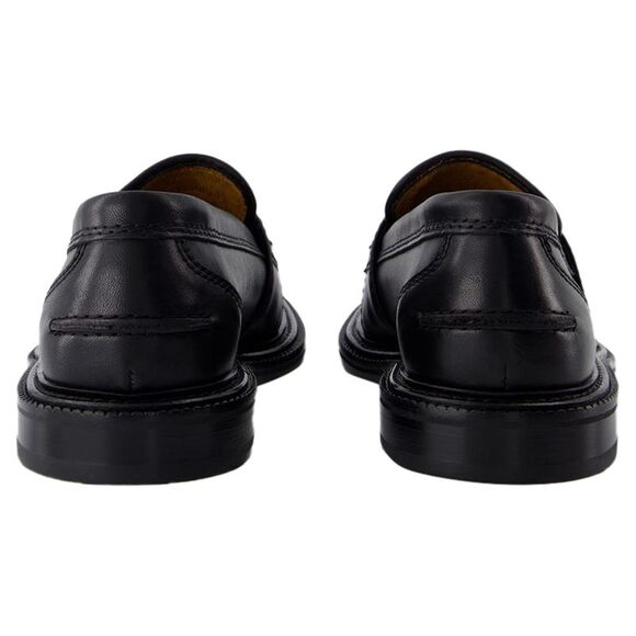 Loafers - Maison Kitsune - Leather - Black - Picture 3 of 4